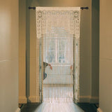 Atsweetlife Lace Door String Curtain for Doorways，Bohemian Curtains Window Wall Closet Bedroom Kitchen Hippie Hanging Panels Boho Room Divider Atsweetlife