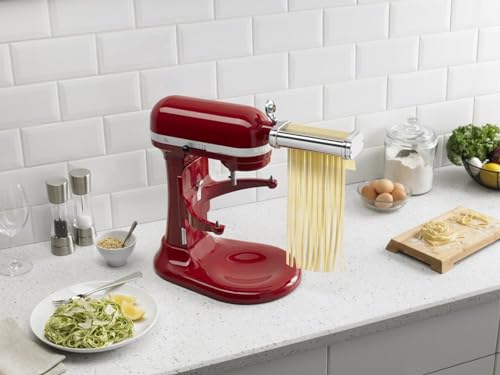 KitchenAid KSMPRA Stand Mixer Attachment Pasta Roller & Cutter, 3-Piece Set, Stainless Steel KitchenAid