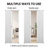 MaKefeile No-Drilling Interior Accordian Door,Sliding Folding Door with Aluminum Frame and Blackout Cellular Fabric, Room Divider Panels for Patio Closet Barn Hallways Shower Doors, Customize, Black MaKefeile