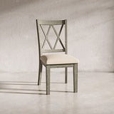 Jofran Telluride Eight Piece Rustic Distressed Pine 127" Extendable Dining Set with Bench, Driftwood Grey Jofran Inc.