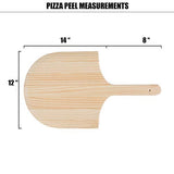 Personalized Wood Pizza Board/ 14 Inch Pizza Peel, Wood Pizza Peel (Custom Name) The Paisley Box