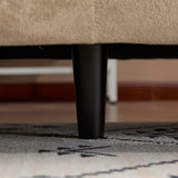 Christopher Knight Home Ahri 83'' Wood Frame Lounge Sofa Couch with Wave Design, Soft Seating 3-Seater Sofa with Armrests, Comfy Velvet Upholstered Home Sofa for Living Room and Office, Camel Christopher Knight Home