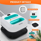 MAIKESUB T-Shirt Heat Press Machine, Portable Heat Press 9.6"X9.6", Iron Press for Sublimation and HTV Vinyl Shirt Press Machine for Hat, Bags, Heating Transfer Projects(Green Heat Transfer Machine) MAIKESUB