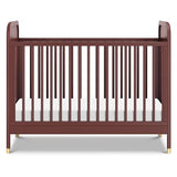 Namesake Brimsley Tambour 3-in-1 Convertible Crib in Crimson, GREENGUARD Gold Certified NAMESAKE