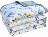 Cooler Comforter Lightweight Soft Breathable Summer Duvet Fluffy Down Comforter King Size Double Single Down Quilt Microfiber for All Seasons, Machine Washable(3A,180x200cm/70x78in) QWHYQXI