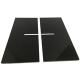 Hopysgiien Black Book Stand - Acrylic Open/Closed Book Display Stand for Bibles, Cookbooks, Magazines, Textbooks, Recipe Holders & Picture Display Hopysgiien