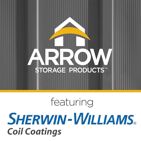 Arrow Classic Metal Shed, 12 x 14, Charcoal Arrow