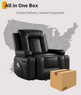 GarveeHome Oversized Wide Power Lift Recliner Chair - Heat and Massage, Adjustable Back and Legs, PU Leather Electric Lift Chair Designed for the Elderly and People with Mobility impaired