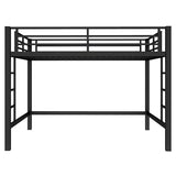 Bellemave Loft Bed Queen Size, Heavy Duty Loft Bed Frame with 2 Build in Ladder and Full Length Guardrail, Easy Assemble, Noise Free Design, No Box Spring Needed, Black Bellemave