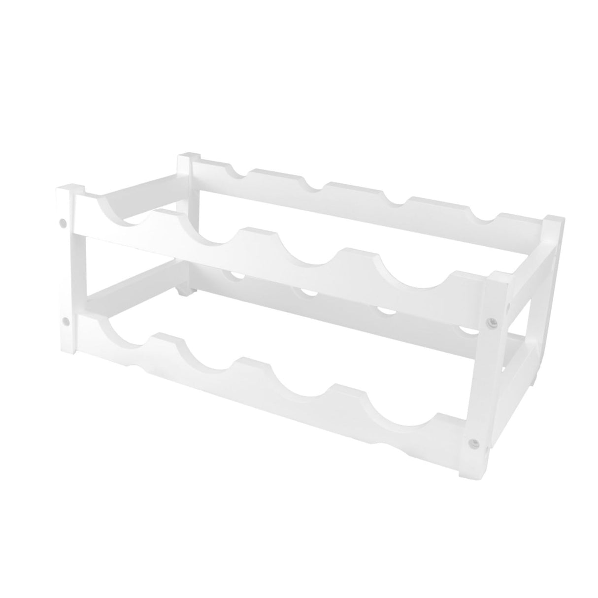 SHOWERORO Wood Wine Bottle Stand Wine Rack Decoration Wine Stand Countertop Wine Organizer Wine Storage Rack Wine Bottle Organizer Wine Rack Stand Wooden White Display Stand Vertical SHOWERORO