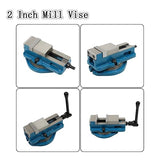 findmall 2 Inch Accuracy Mill Vise with 360 Degree Rotation Base Heavy Duty Milling Machine Vise findmall