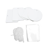 GLEAVI Air Freshener Sublimation 1 Set Air Freshener Car Freshener Sublimation Air Freshners Sublimation Blanks Coverlet Cars Cars White Felt Inside The Car Product GLEAVI