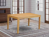 East West Furniture CAT-OAK-S Capri Kitchen Table - a Rectangle Dining Table Top with Sturdy Legs, 36x60 Inch, OAK East West Furniture