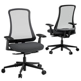 ProtoArc Ergonomic Office Chair - Flexer Computer Chair, Foam Cushion Sliding Seat, Breathable Mesh from Wintex, 125° Reclining Swivel Desk Chairs for Home, Office & Study - Black ProtoArc