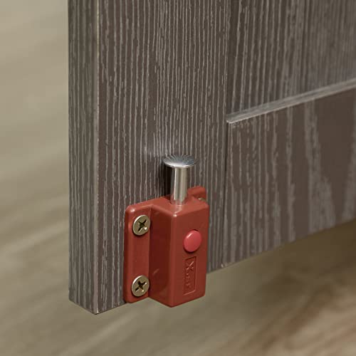 PawHut Dog Crate Furniture, Wooden End Table Furniture with Lockable Magnetic Doors, Extra Large Size Pet Kennel Indoor Animal Cage, Gray PawHut