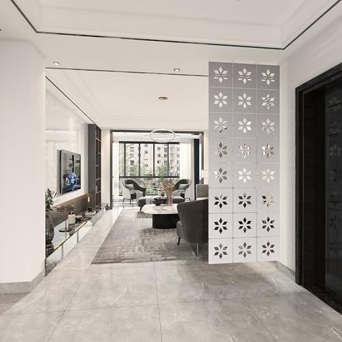 Felt Fiber Surface High Density Polyester Fiber Board 11"x11" Hanging Room Divider Panel Cut Room Partition Home Decoratio (12 Pcs) (Oatmeal) OSHIYINN