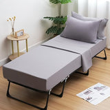 JQCOVEI Cot Sheets 31" x 75", Cot Sheet Set 4 Piece for Narrow Twin/RVs Bunk/Camper Bunk/Guest Beds/Army Cots/Trifold Mattress/Travel Size Mattress, Shrinkage & Stain Resistant Cot Sheets Set, Gray JQCOVEI