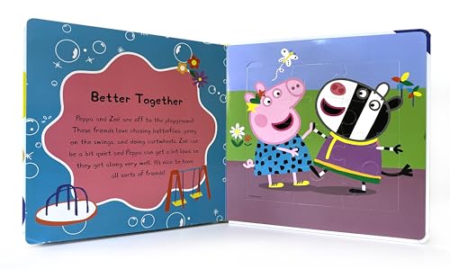 Peppa Pig Power of Positivity My First Puzzle Book - Jigsaw Puzzles for kids, 10-page board book, 5 puzzles to enjoy