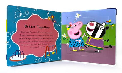 Peppa Pig Power of Positivity My First Puzzle Book - Jigsaw Puzzles for kids, 10-page board book, 5 puzzles to enjoy