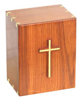 Wooden Urn Box For Human Ashes | Wood Cremation urns | Handmade Urn Box For Male and Female | Adult Urns | Funeral Urns | Burial urns | Decorative Urns | Rosewood Urns | Brass Cross urns Solid Wood Handicrafts