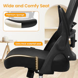 NEO Chair Ergonomic Office Desk Chair High Back Computer Gaming Mesh Chair with Comfy Task Adjustable Arms Lumbar Support Headrest Swivel for Home Office (Black) NEO CHAIR