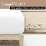 Linen Market Brushed Microfiber Twin Sheet Set 3 Piece – Oeko-TEX Certified Ultra Soft & Wrinkle-Free - 16" Deep Pocket Sheets - Easy Care Twin Size - White Linen Market