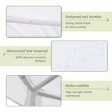 Outdoor Party Tent 20 X 15 FT White Party Tents for Parties with 2 Doors and 6 Removable Sidewalls Wedding Tents Double Pointed Top Design Heavy Duty Canopy for Weddings Backyard Events RocVanc