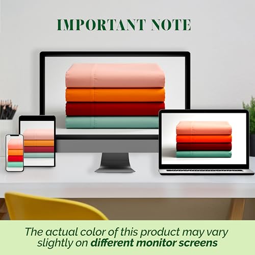 Elegant Comfort Luxurious 1500 Premium Hotel Quality Microfiber Three Line Embroidered Softest 4-Piece Bed Sheet Set, Wrinkle and Fade Resistant, King, Aqua Blue