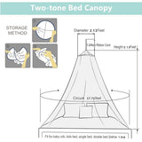 Eimilaly Lace Bed Canopy Mosquito Netting, Princess Bed Canopy for Girls Room Decor, Green/Single Door Eimilaly