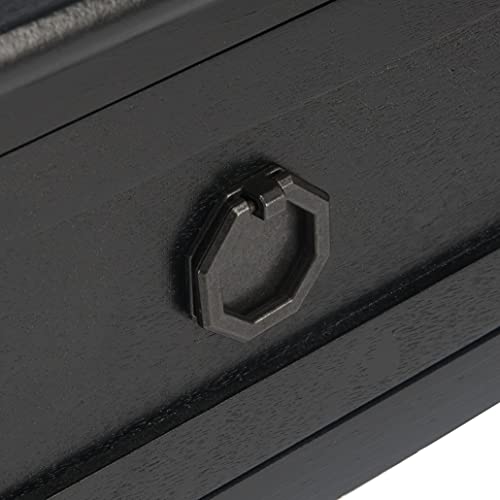 Safavieh Home Collection Allura Black 2-Drawer Bottom Shelf Console Table Safavieh