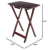 Winsome Wood Darlene, Walnut, 21.65 x 14.96 x 25.51 Winsome