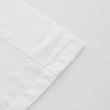 DAUAOTO King Size Linen Blend Sheets Set, 55% Linen 45% Cotton Bedding Sets, Bedlinen Up to 16" Deep, White DAUAOTO
