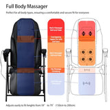 Ezencon Foldable Electric Massage Chair with Heat, Shiatsu, Kneading, Vibration, Full Body Relaxation, Adjustable Backrest & Neck Height,for Dad Mom Women Men Ezencon
