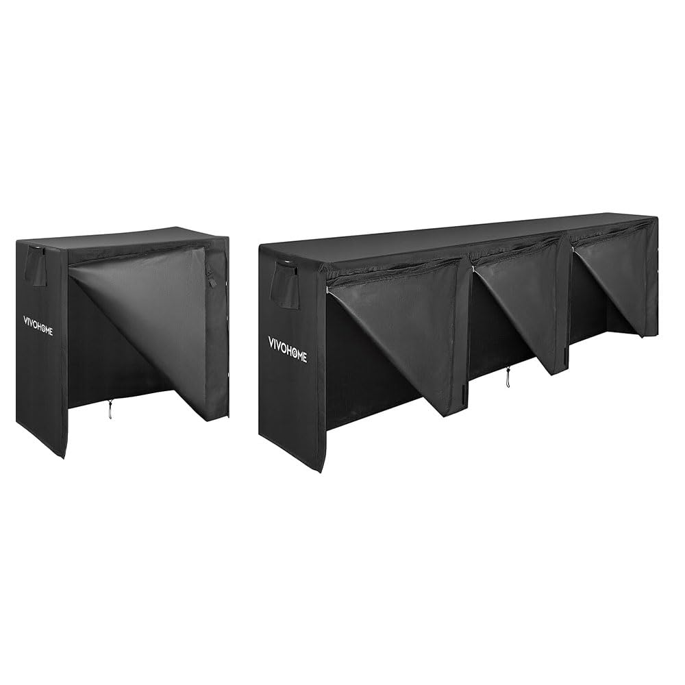 VIVOHOME 3ft Waterproof Log Rack Cover, Heavy Duty 600D Oxford Outdoor Firewood Storage Cover with Product Image 12ft Waterproof Firewood Log Rack Cover, Heavy Duty 600D Oxford Outdoor VIVOHOME