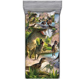 NiuOne Dinosaurs Bed Sheets Twin for Boys,3D Realistic Dinosaur Green Fitted Sheets Set Ancient Jungle Dinosaur Bed Sheet Kids Soft Microfiber Bedding Sheets Set,Twin Size(2pc) NiuOne