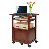 Winsome Piper Home Office, Walnut, 24.02"W x 29.65"H x 17.32"D Winsome