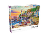 Buffalo Games - American Harbor Town - 2000 Piece Jigsaw Puzzle for Adults Challenging Puzzle Perfect for Game Nights - 2000 Piece Finished Size is 38.50 x 26.50 Buffalo Games