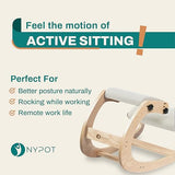 NYPOT Ergonomic Kneeling Chair with Adjustable Seats - Knee Chair for Posture Correction & Kneel Rocking Stool for Desk - Back Pain Relief for Home and Office, Supports 250 pounds - 5 Years Warranty NYPOT