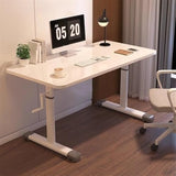 Height Adjustable Manual Crank Standing Desk, Ergonomic Sit-Stand Writing Table for Home Office, Safe & Durable Design for Comfortable Work Environment Generic