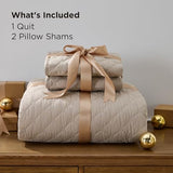 Bedsure Quilts King Size - Lightweight Bedspreads King Size with Classic Honeycomb Quilting, Soft Quilt Bedding Set, Taupe Comforter Set Coverlet for All Seasons with 2 Pillow Shams (106" x 96") Bedsure