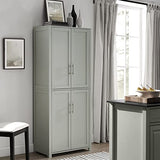 Crosley Furniture Savannah Tall Pantry, Gray Crosley Furniture