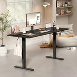 YESHOMY Height Adjustable Electric Standing Desk, 63 x 24 Inches Memory Home Office Sit Stand up Desk with Phone Holder and USB Charging Port, Black YESHOMY