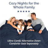 Full Size 4 Piece Sheet Set - Comfy Breathable & Cooling Bed Sheets Set - Hotel Luxury Bedding for Women, Men, Kids, Teens, Boys & Girls - Deep Pockets, Ultra-Soft, Wrinkle Free - Oeko-Tex - Navy Blue CGK Unlimited