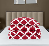 Twin Comforter Set 2 Piece Red by Utopia Bedding, Printed Comforters Twin Size, Bedding Comforters Sets, Down Alternative Soft Bed Set, 1 Comforter (64 x 88 inches) 1 Pillow Shams (20 x 26 inches) Utopia Bedding