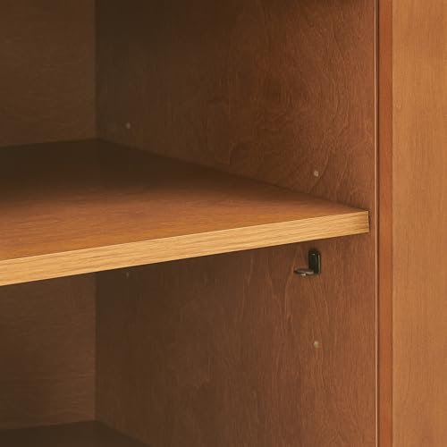 Crosley Furniture Dempsey Record Player Cabinet Vinyl Storage and Display Mid-Century Modern Turntable Stand, Walnut Crosley Furniture