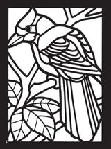 Birds Mini Stained Glass Coloring Book (Dover Little Activity Books: Animals) Dover Publications