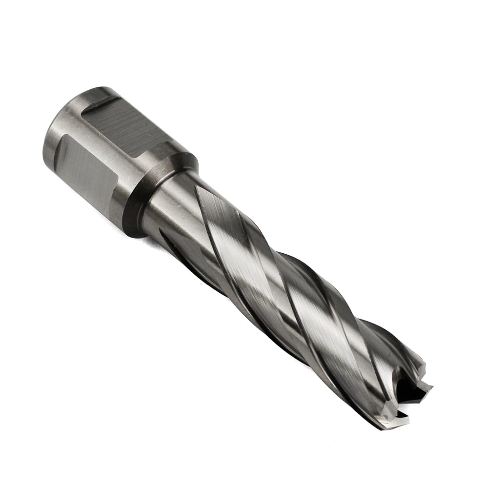 OSCARBIDE Annular Cutter 9/16 inch Cutting Diameter,2 inch Depth of Cut,3/4 inch Weldon Shank with 2 Flat Mag Drill Bit with Pilot Pin for Magnetic Drill Press,1 Piece OSCARBIDE