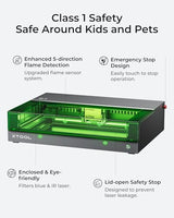 xTool S1 40W Laser Cutter and Engraver Machine, with Auto Conveyor Feeder, 118'' Long Crafts, 600mm/s Speed, Laser Engraver for Tumblers Wood and Metal, Acrylic, etc. - Deluxe Bundle xTool