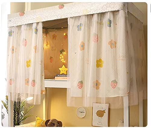 Navhao 1 Panels,Bottom Bunk Bed Curtains Cloth Breathable Bed Canopy Men Women Curtain Shading Nets for Single Bed Navhao