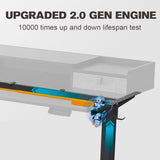 ExaDesk 48×30 Inch Electric Standing Desk with 2 Drawers, Adjustable Height Widened Stand Up Desk with Storage Shelf, Sit to Stand Ergonomic Workstation for Home Office ExaDesk